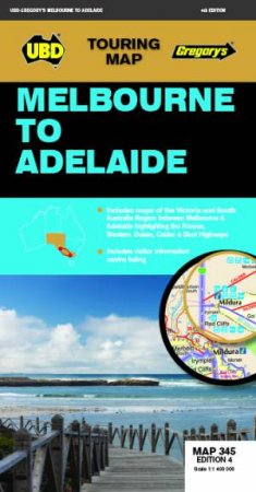 Melbourne To Adelaide Map 345 4th Ed by Various