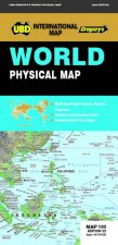 World Physical Map 100 22nd Ed