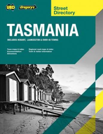 Tasmania Hobart & Launceston Street Directory 22nd by UBD Gregorys