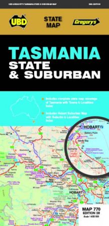 Tasmania State & Suburban Map 770 (28th Ed) by Various