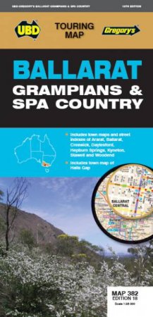 Ballarat Grampians & Spa Country Map 382 18th by Various