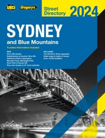 Sydney & Blue Mountains Street Directory 2024 60th