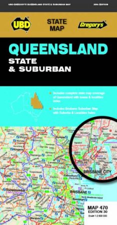 Queensland State & Suburban Map 470 30th by Various
