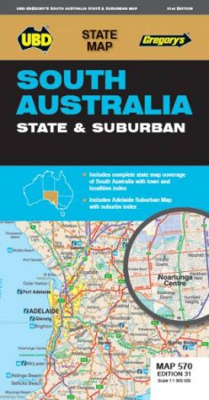 South Australia State & Suburban Map 570 (31st Edition)