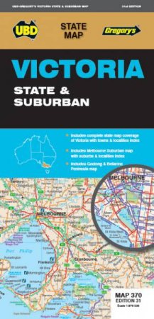 Victoria State & Suburban Map 370 31st ed by Unknown