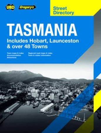 Tasmania Hobart & Launceston Street Directory 23rd by UBD Gregorys