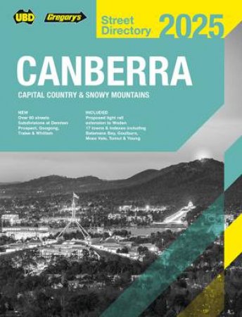 Canberra Capital Country & Snowy Mountains Street Directory 2025 29th ed