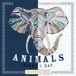 Animals Night and Day Colouring Book