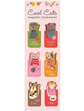 Cool Cats Magnetic Bookmarks  Set of 6