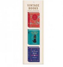 Vintage Books Magnetic Bookmarks  Set of 3