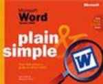 Microsoft Word Version 2002 Plain  Simple