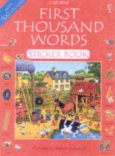The Usborne First Thousand Words Sticker Book