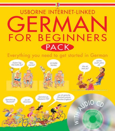 Usborne Internet-Linked: German For Beginners - Book & CD by Various