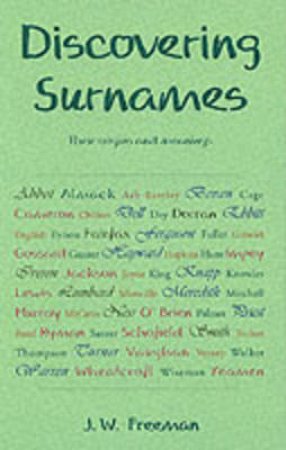 Surnames by J.W. Freeman