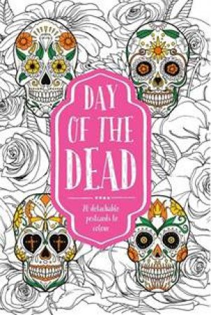 Day Of The Dead Colouring Postcards by Bounty