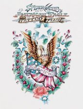 Spider Webbs American Eagle Tattoo Flash