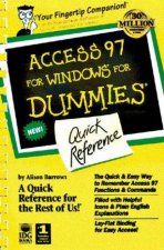 Access 97 For Windows For Dummies Quick Reference