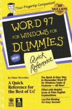 Word 97 For Windows For Dummies Quick Reference