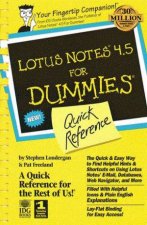 Lotus Notes 45 For Dummies Quick Reference