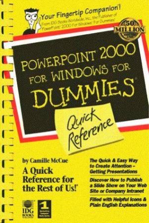 PowerPoint 2000 For Windows For Dummies Quick Reference by Camille McCue