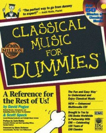 Classical Music For Dummies - Book & CD by David Pogue & Scott Speck