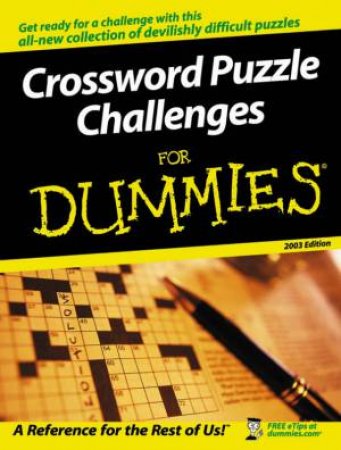 Crossword Puzzle Challenges For Dummies by Patrick Berry