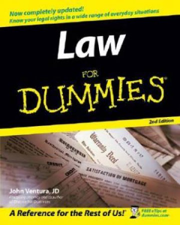 Law For Dummies - 2nd Ed by Ventura