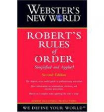 Websters New World Roberts Rules Of Order