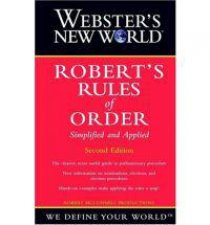 Websters New World Roberts Rules Of Order