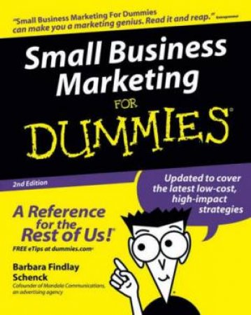 Small Business Marketing For Dummies - 2 Ed by Barbara Findlay Schenck