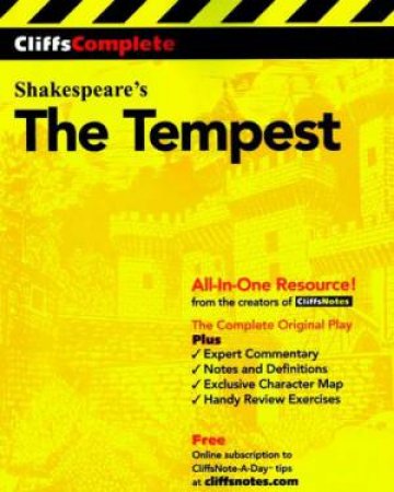 CliffsComplete The Tempest by William Shakespeare & Matthew C Hansen