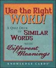 Use The Right Word Knowledge Card Deck