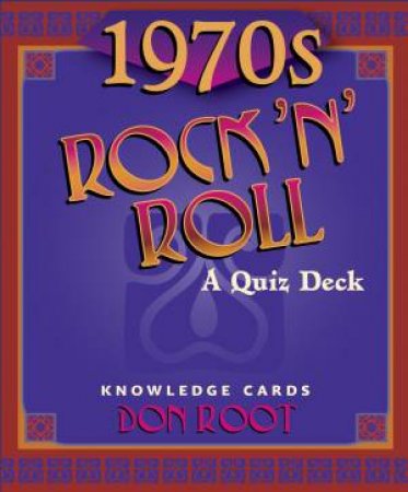 1970'S Rock 'N' Roll: Knowledge Cards by Pomegranate Stationery