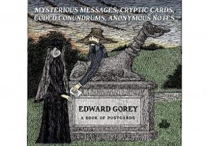 Mysterious Messages Postcard Book by Edward Gorey