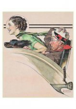 The Saturday Evening Post Couple in Rumble Seat