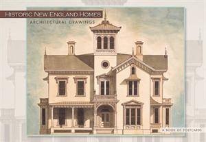 Historic New England Homes: Architectual Drawings Postcard Book by Various