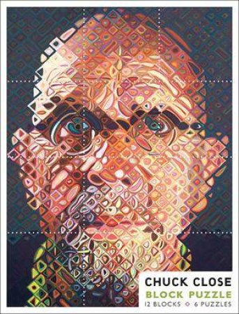 Chuck Close Block Jigsaw Puzzle by Chuck Close