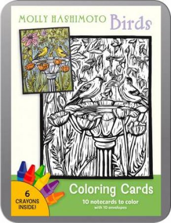 Molly Hashimoto: Birds Coloring Cards by Molly Hashimoto