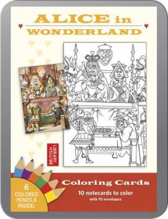 Alice In Wonderland Coloring Cards by Sir John Tenniel