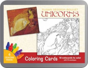 Susan Seddon Boulet: Unicorns Coloring Cards by Susan Seddon Boulet
