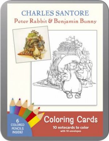 Santore: Peter Rabbit & Benjamin Bunny: Coloring Cards by Charles Santore