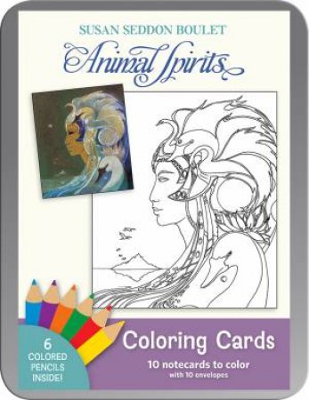 Susan Seddon Boulet: Animal Spirits Coloring Cards by Susan Seddon Boulet