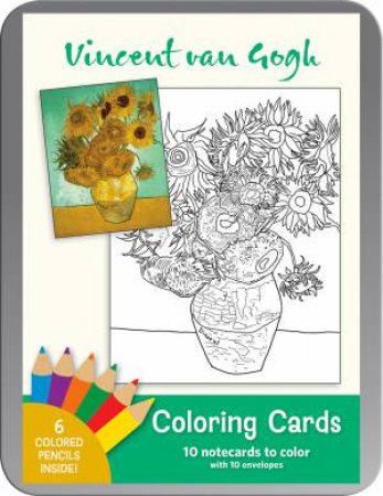 Vincent Van Gogh Coloring Cards by Vincent Van Gogh