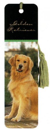 Tasselled Bookmark - Golden Retriever by Unknown