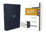 KJV Reference Bible Cloth Over Board Red Letter Edition Giant Print Blue