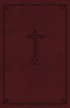KJV Reference Bible Personal Size Red Letter Edition [Giant Print, Burgundy] by Thomas Nelson