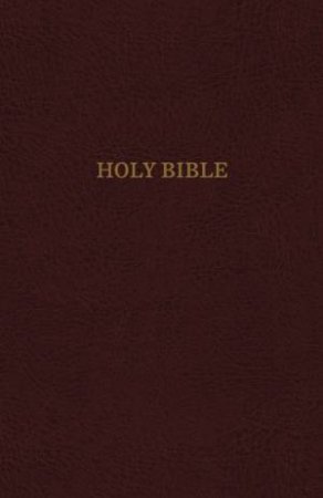 KJV Reference Bible Red Letter Edition [Super Giant Print, Burgundy] by Thomas Nelson