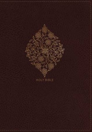 NKJV Deluxe Reference Personal Size Bible Indexed Red Letter Edition [Giant Print, Burgundy] by Thomas Nelson