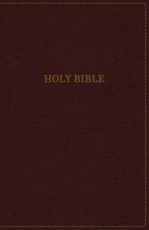 KJV Thinline Bible Standard Print, Indexed, Red Letter Edition [Burgundy] by Zondervan