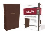 NKJV Deluxe Reference Bible Red Letter Edition Super Giant Print Brown